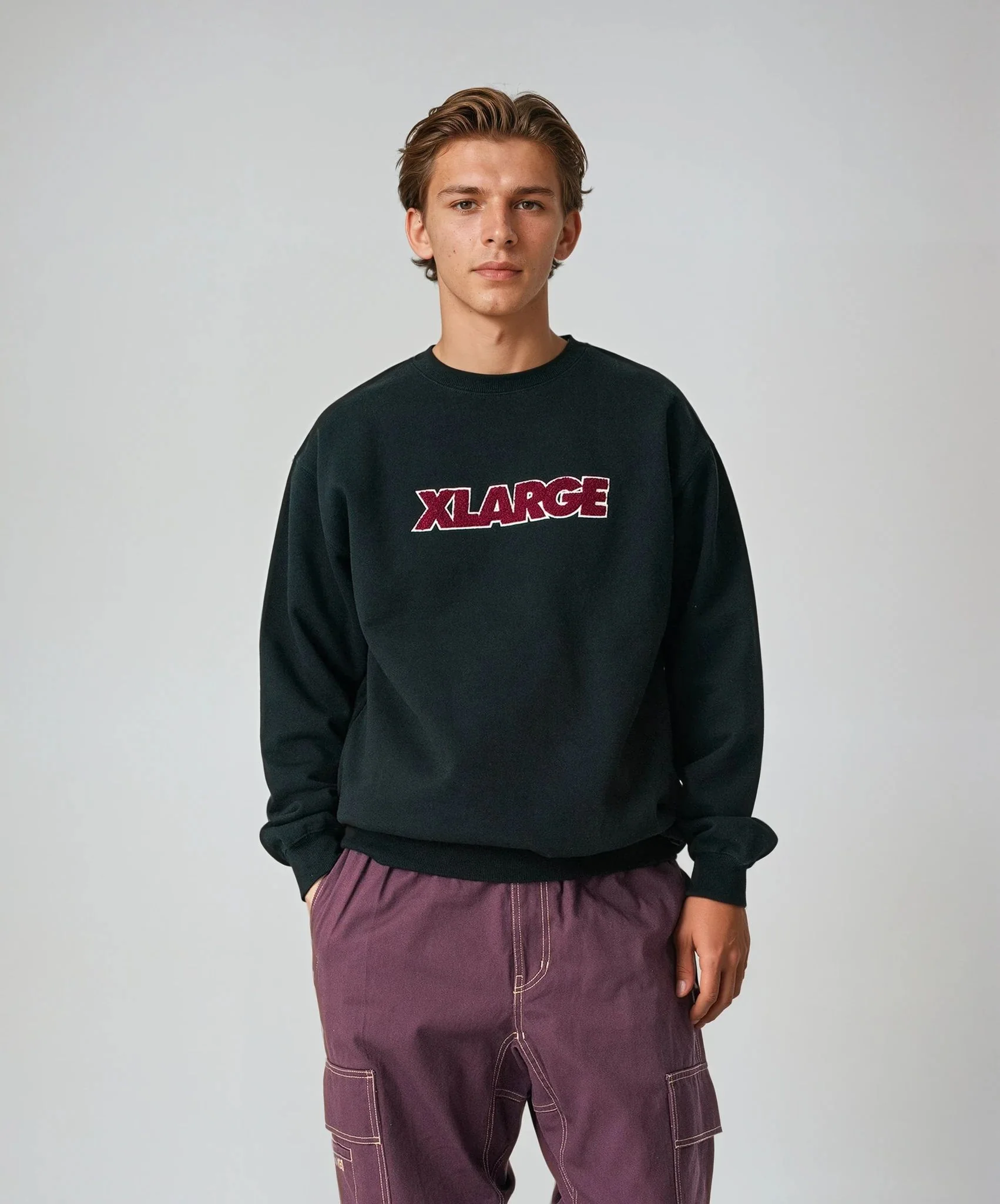 CHENILLE STANDARD LOGO CREWNECK SWEATSHIRT - Image 9