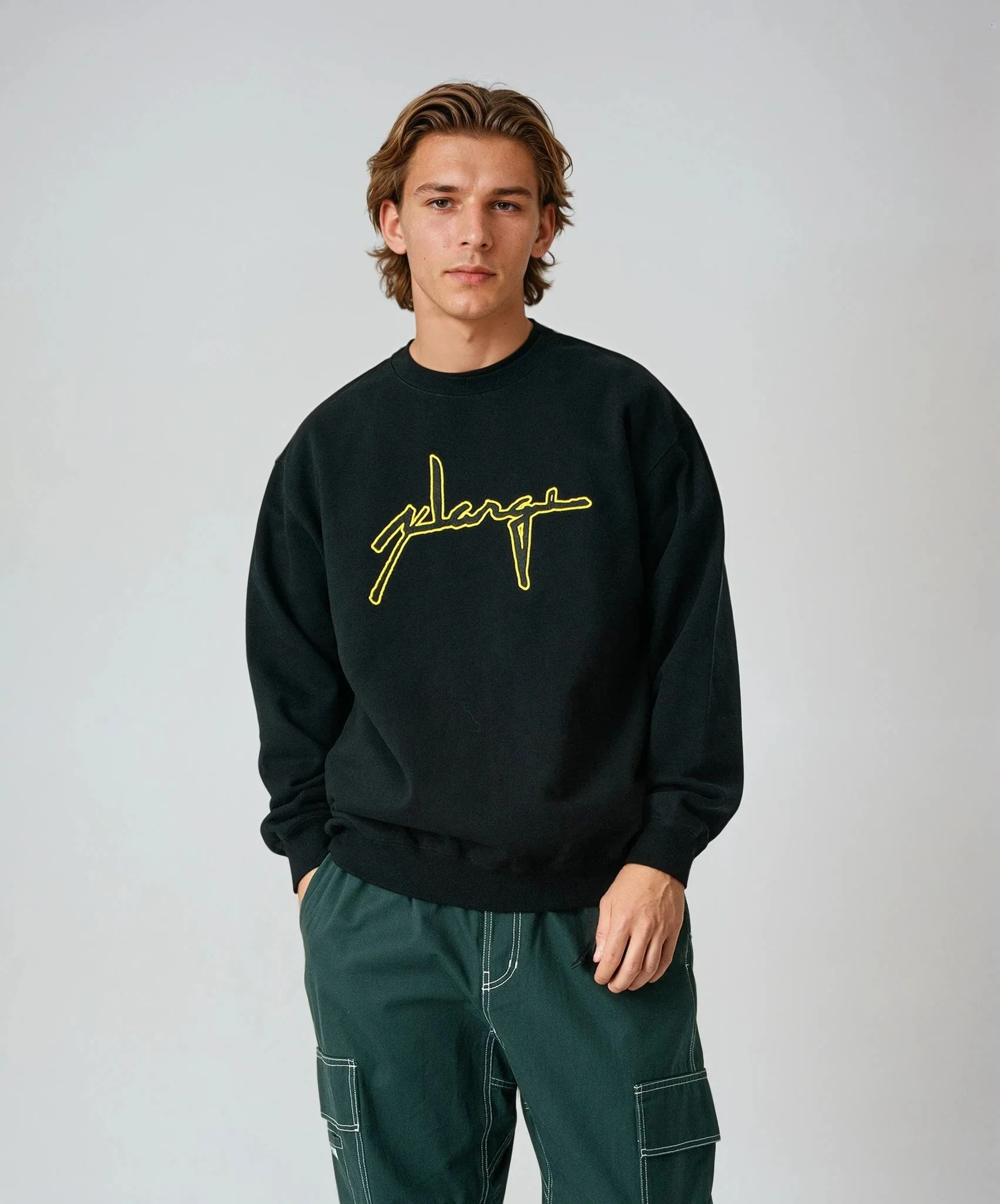 DISTORTION LOGO CREWNECK SWEATSHIRT - Image 5