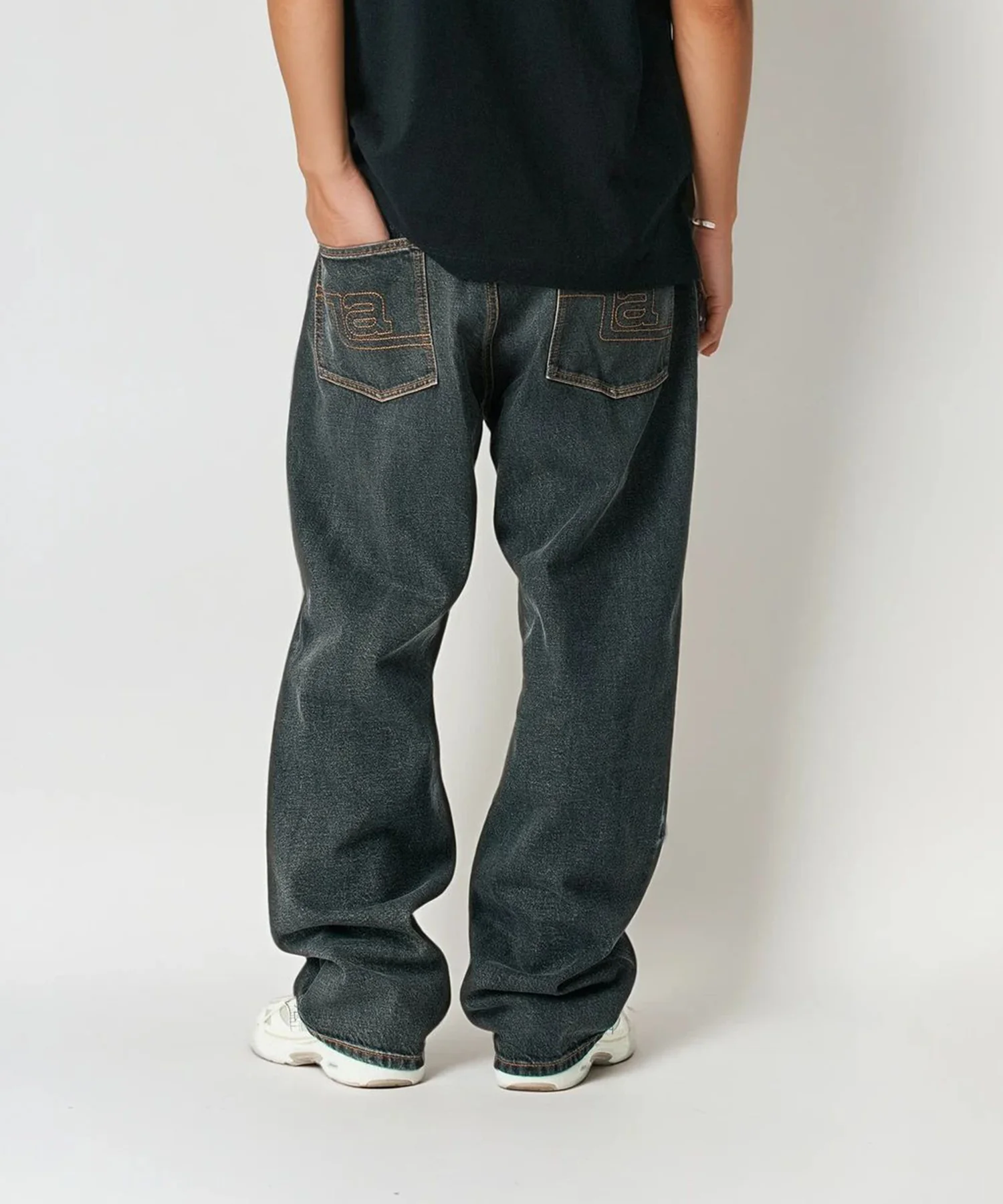 LA STITCHED DENIM PANTS - Image 10