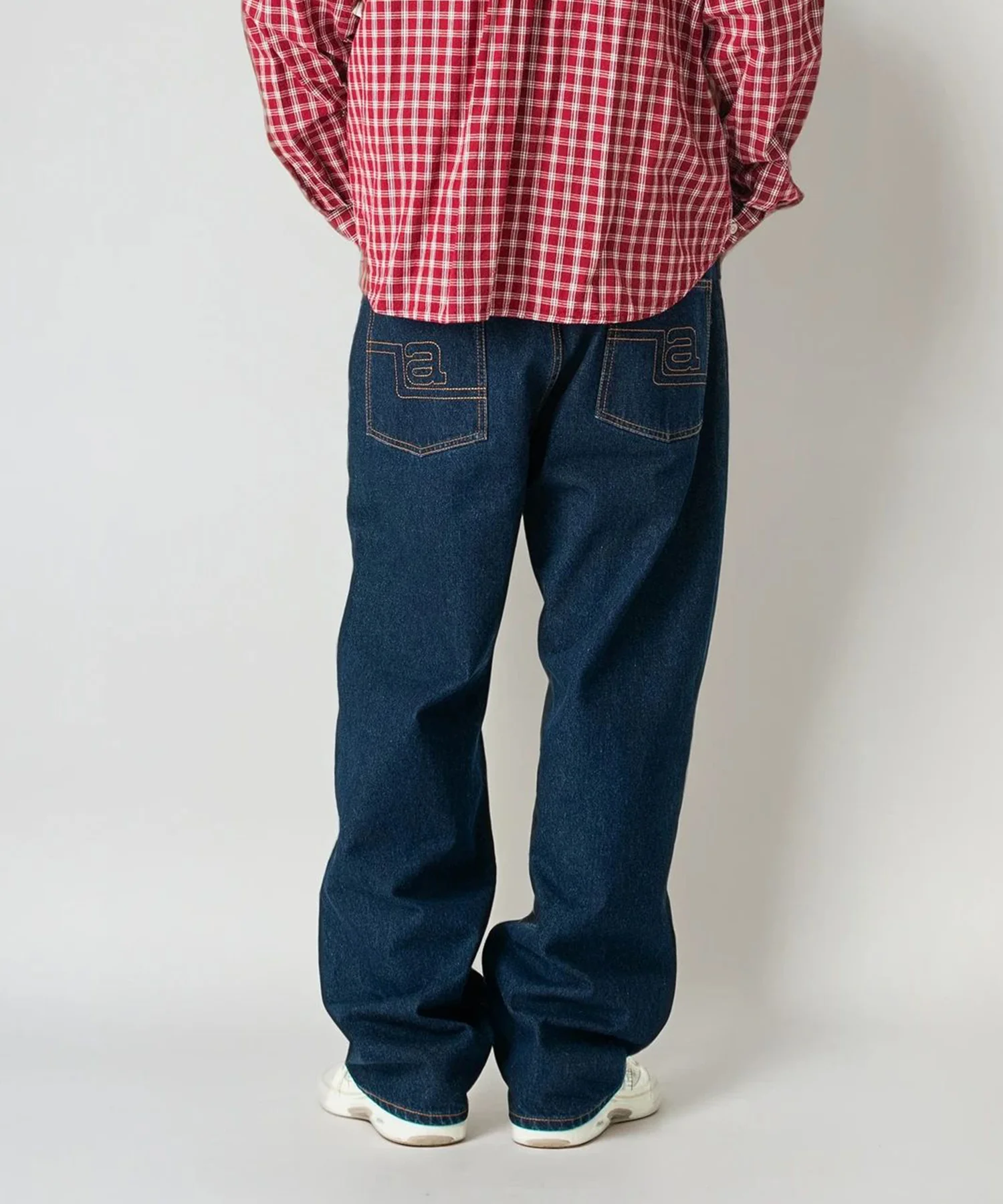 LA STITCHED DENIM PANTS - Image 3